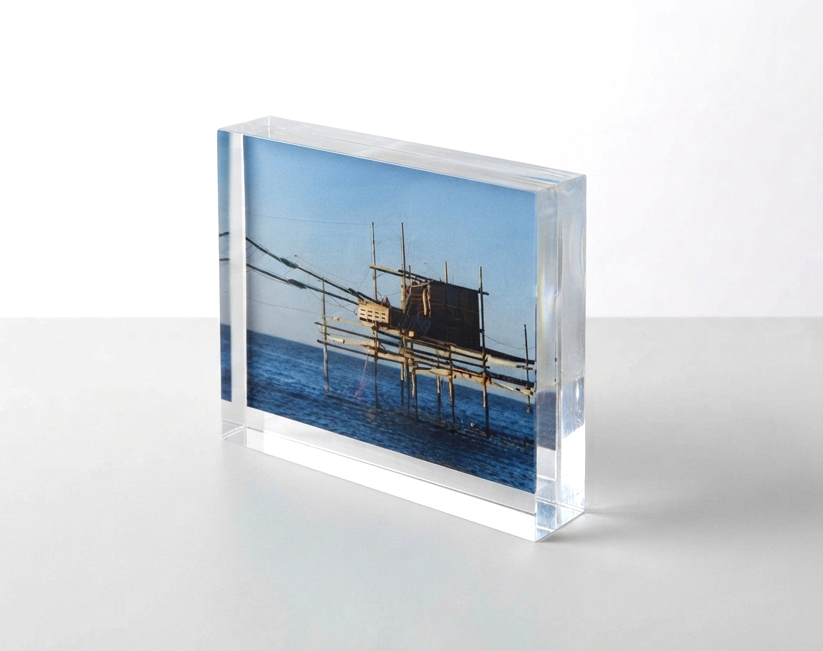 portafoto da banco in metacrilato portafotografie